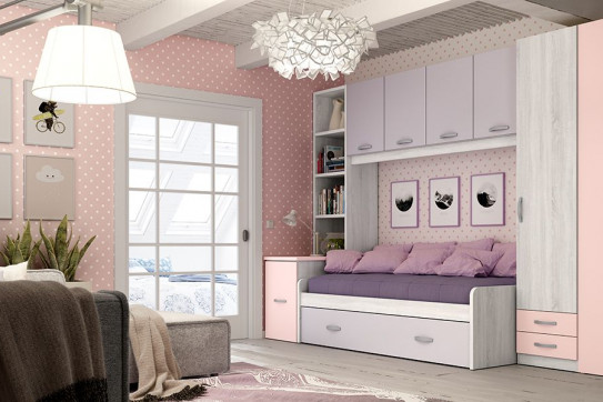 dormitorio-gris-y-rosa-con-nido